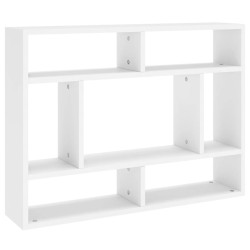 vidaXL Wandregal Weiß 75x16x55 cm Holzwerkstoff