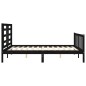 vidaXL Massivholzbett mit Kopfteil Schwarz 160x200 cm vidaXL Massivholzbett mit Kopfteil Schwarz 160x200 cm