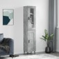 vidaXL Highboard Betongrau 34,5x34x180 cm Holzwerkstoff vidaXL Highboard Betongrau 34,5x34x180 cm Holzwerkstoff