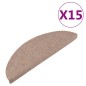vidaXL Stufenmatten Selbstklebend 15 Stk. 56x17x3 cm Beige vidaXL Stufenmatten Selbstklebend 15 Stk. 56x17x3 cm Beige