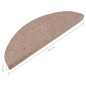 vidaXL Stufenmatten Selbstklebend 15 Stk. 56x17x3 cm Beige vidaXL Stufenmatten Selbstklebend 15 Stk. 56x17x3 cm Beige