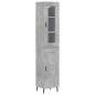vidaXL Highboard Betongrau 34,5x34x180 cm Holzwerkstoff vidaXL Highboard Betongrau 34,5x34x180 cm Holzwerkstoff