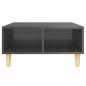 vidaXL Couchtisch Hochglanz-Grau 60x60x30 cm Holzwerkstoff vidaXL Couchtisch Hochglanz-Grau 60x60x30 cm Holzwerkstoff