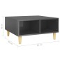 vidaXL Couchtisch Hochglanz-Grau 60x60x30 cm Holzwerkstoff vidaXL Couchtisch Hochglanz-Grau 60x60x30 cm Holzwerkstoff