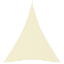 vidaXL Sonnensegel Oxford-Gewebe Dreieckig 3x4x4 m Creme