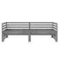 vidaXL Tagesbett Ausziehbar Grau Kiefer Massivholz 2x(90x200) cm vidaXL Tagesbett Ausziehbar Grau Kiefer Massivholz 2x(90x200) cm