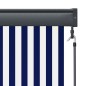 Außenrollo 80 x 250 cm Blau und Weiß Außenrollo 80 x 250 cm Blau und Weiß