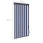 Außenrollo 80 x 250 cm Blau und Weiß Außenrollo 80 x 250 cm Blau und Weiß