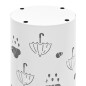 Regenschirmständer Regenschirm-Motiv Stahl Weiß Regenschirmständer Regenschirm-Motiv Stahl Weiß