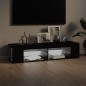 TV-Schrank mit LED-Leuchten Schwarz 135x39x30 cm TV-Schrank mit LED-Leuchten Schwarz 135x39x30 cm