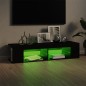 TV-Schrank mit LED-Leuchten Schwarz 135x39x30 cm TV-Schrank mit LED-Leuchten Schwarz 135x39x30 cm
