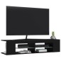 TV-Schrank mit LED-Leuchten Schwarz 135x39x30 cm TV-Schrank mit LED-Leuchten Schwarz 135x39x30 cm