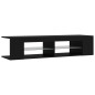TV-Schrank mit LED-Leuchten Schwarz 135x39x30 cm TV-Schrank mit LED-Leuchten Schwarz 135x39x30 cm