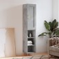 Highboard Betongrau 34,5x34x180 cm Holzwerkstoff Highboard Betongrau 34,5x34x180 cm Holzwerkstoff