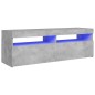 vidaXL TV-Schrank mit LED-Beleuchtung Betongrau 120x35x40 cm vidaXL TV-Schrank mit LED-Beleuchtung Betongrau 120x35x40 cm