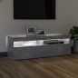 vidaXL TV-Schrank mit LED-Beleuchtung Betongrau 120x35x40 cm vidaXL TV-Schrank mit LED-Beleuchtung Betongrau 120x35x40 cm