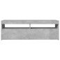 vidaXL TV-Schrank mit LED-Beleuchtung Betongrau 120x35x40 cm vidaXL TV-Schrank mit LED-Beleuchtung Betongrau 120x35x40 cm
