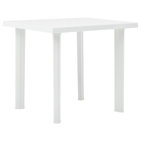 Gartentisch Weiß 80 x 75 x 72 cm Kunststoff