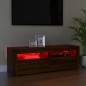 TV-Schrank mit LED-Leuchten Braun Eichen-Optik 120x35x40 cm TV-Schrank mit LED-Leuchten Braun Eichen-Optik 120x35x40 cm