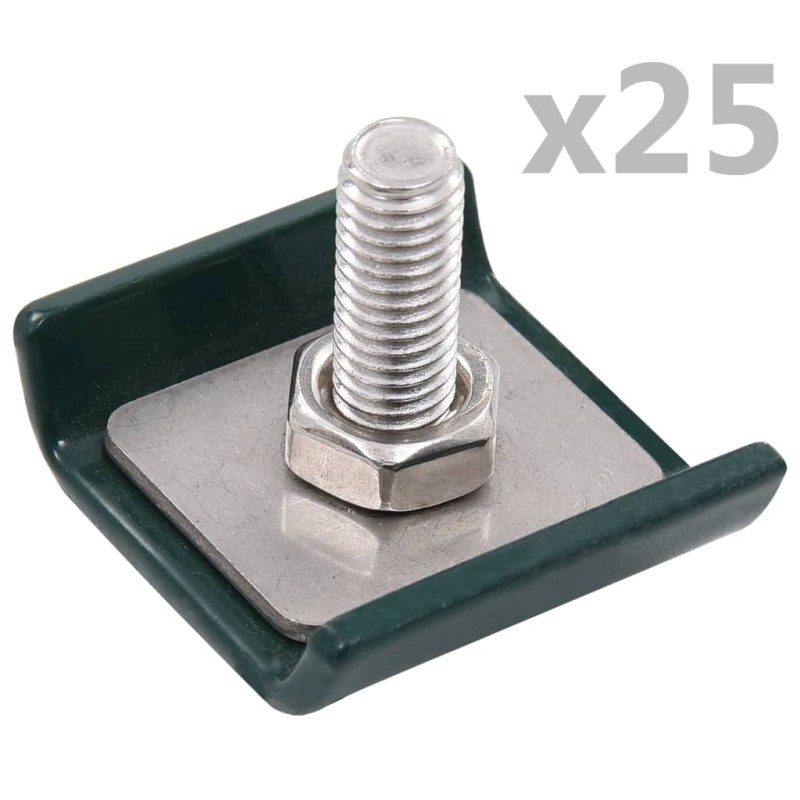 vidaXL Gittermattenverbinder 25 Sets Grün vidaXL Gittermattenverbinder 25 Sets Grün