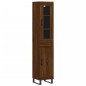 Highboard Braun Eichen-Optik 34,5x34x180 cm Holzwerkstoff Highboard Braun Eichen-Optik 34,5x34x180 cm Holzwerkstoff