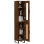 Highboard Braun Eichen-Optik 34,5x34x180 cm Holzwerkstoff Highboard Braun Eichen-Optik 34,5x34x180 cm Holzwerkstoff