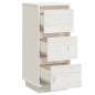 Sideboards 2 Stk. Weiß 32x34x75 cm Massivholz Kiefer Sideboards 2 Stk. Weiß 32x34x75 cm Massivholz Kiefer
