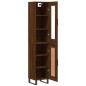 Highboard Braun Eichen-Optik 34,5x34x180 cm Holzwerkstoff Highboard Braun Eichen-Optik 34,5x34x180 cm Holzwerkstoff
