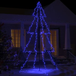 Weihnachtsbaum Kegelform 360 LEDs Indoor und Outdoor 143x250 cm