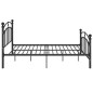 vidaXL Bettgestell Schwarz Metall 120x200 cm vidaXL Bettgestell Schwarz Metall 120x200 cm