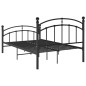 vidaXL Bettgestell Schwarz Metall 120x200 cm vidaXL Bettgestell Schwarz Metall 120x200 cm