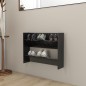 Wand-Schuhschrank Hochglanz-Schwarz 80x18x60 cm Holzwerkstoff Wand-Schuhschrank Hochglanz-Schwarz 80x18x60 cm Holzwerkstoff