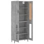 Highboard Betongrau 69,5x34x180 cm Holzwerkstoff Highboard Betongrau 69,5x34x180 cm Holzwerkstoff