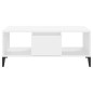 Couchtisch Weiß 90x50x36,5 cm Holzwerkstoff Couchtisch Weiß 90x50x36,5 cm Holzwerkstoff