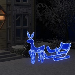 Weihnachtsbeleuchtung Rentier und Schlitten mit Mesh 432 LEDs