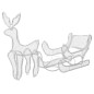 Weihnachtsbeleuchtung Rentier und Schlitten mit Mesh 432 LEDs Weihnachtsbeleuchtung Rentier und Schlitten mit Mesh 432 LEDs