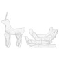 Weihnachtsbeleuchtung Rentier und Schlitten mit Mesh 432 LEDs Weihnachtsbeleuchtung Rentier und Schlitten mit Mesh 432 LEDs