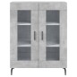 Highboard Betongrau 69,5x34x180 cm Holzwerkstoff Highboard Betongrau 69,5x34x180 cm Holzwerkstoff