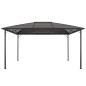 Gartenpavillon mit Dach Aluminium 4×3×2,6 m Schwarz Gartenpavillon mit Dach Aluminium 4×3×2,6 m Schwarz