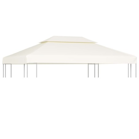 vidaXL Pavillon-Dachplane Ersatzdach 310 g/m² Cremeweiß 3x4 m