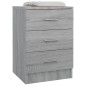 vidaXL Nachttische 2 Stk. Grau Sonoma 38x35x56 cm Holzwerkstoff vidaXL Nachttische 2 Stk. Grau Sonoma 38x35x56 cm Holzwerkstoff
