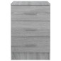 vidaXL Nachttische 2 Stk. Grau Sonoma 38x35x56 cm Holzwerkstoff vidaXL Nachttische 2 Stk. Grau Sonoma 38x35x56 cm Holzwerkstoff