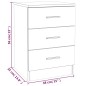vidaXL Nachttische 2 Stk. Grau Sonoma 38x35x56 cm Holzwerkstoff vidaXL Nachttische 2 Stk. Grau Sonoma 38x35x56 cm Holzwerkstoff