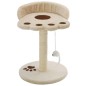 Katzen-Kratzbaum Sisal 40 cm Beige und Braun Katzen-Kratzbaum Sisal 40 cm Beige und Braun