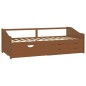 vidaXL Tagesbett 3-Sitzer Schubladen Honigbraun Kiefernholz 90x200 cm vidaXL Tagesbett 3-Sitzer Schubladen Honigbraun Kiefernholz 90x200 cm