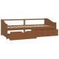 vidaXL Tagesbett 3-Sitzer Schubladen Honigbraun Kiefernholz 90x200 cm vidaXL Tagesbett 3-Sitzer Schubladen Honigbraun Kiefernholz 90x200 cm