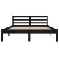 vidaXL Massivholzbett Kiefer 140x200 cm Schwarz vidaXL Massivholzbett Kiefer 140x200 cm Schwarz