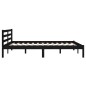 vidaXL Massivholzbett Kiefer 140x200 cm Schwarz vidaXL Massivholzbett Kiefer 140x200 cm Schwarz