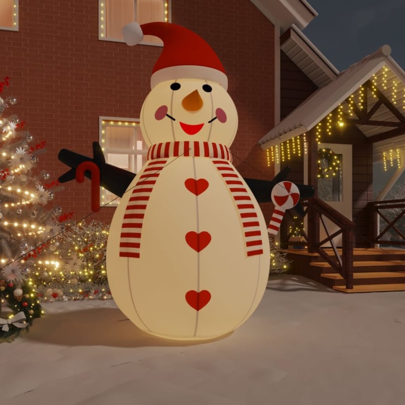 vidaXL Aufblasbarer Schneemann mit LEDs 460 cm vidaXL Aufblasbarer Schneemann mit LEDs 460 cm