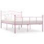 Bettgestell Rosa Metall 140×200 cm Bettgestell Rosa Metall 140×200 cm
